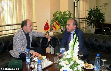 القنصل العام الاسباني الجديد بطنجة في زيارة مجاملة لرئيس الجهة وللعمدة