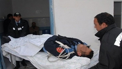 اعتداء همجي على رجل أمن