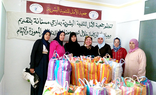 جمعية “أمل للتنمية البشرية” في نشاطها الاجتماعي الرمضاني