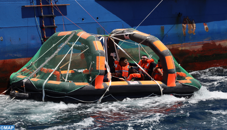 إجراء التمرين الوطني لمحاكاة البحث والإنقاذ بالبحر بعرض طنجة المتوسط