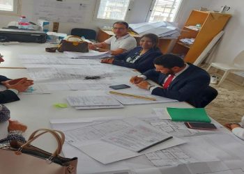 لجنة التتبع والحكامة الداخلية تتبع سير أشغال إنجاز المركز الاجتماعي