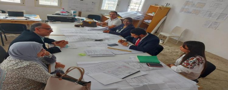 لجنة التتبع والحكامة الداخلية تتبع سير أشغال إنجاز المركز الاجتماعي