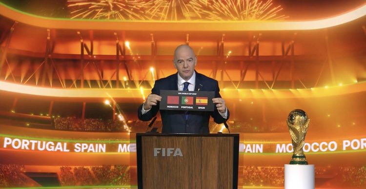 الفيفا تعلنها رسميا: المغرب وإسبانيا والبرتغال يستضيفون كاس العالم 2030 لقجع ” ثقة التنظيم ثمار تقدم التحضيرات الخاصة بالتظاهرة والتنمية الشاملة للبلاد”